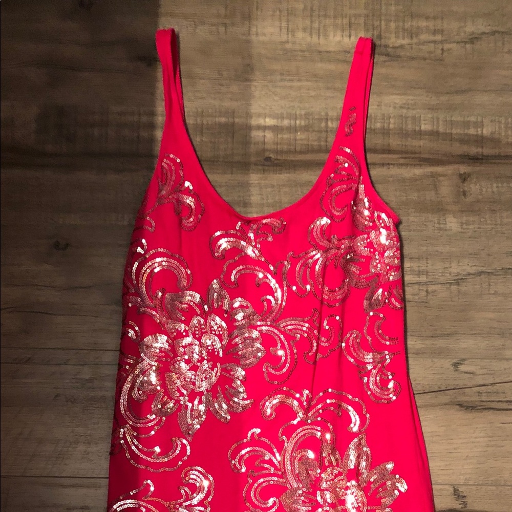 EXPRESS Pink Dress with Sequins